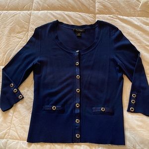 White House Black Market Deep Royal Blue Cardigan